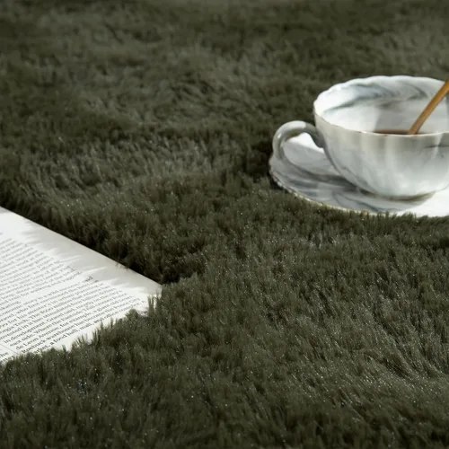 Vista 42 de Softlife Alfombra naranja para dormitorio, alfombra de felpa esponjosa para sala de estar para niñas, alfombra lanuda para niños, alfombra suave