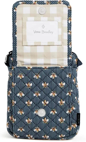 Vista 4 de Vera Bradley Mini bolso cruzado hipster de algodón con protección RFID