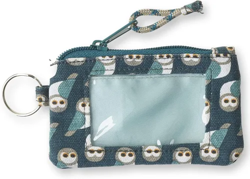 Vista 55 de KAVU Stirling Cartera delgada de lona de algodón con cremallera de doble cara
