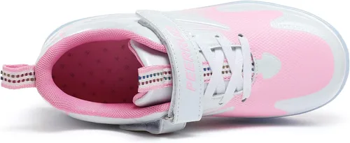 Vista 2 de HHSTS Zapatos para niños con ruedas, zapatos de color de luz LED, patines brillantes, zapatos de patinaje, regalos simples para niños y niñas