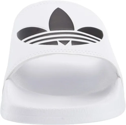 Vista 2 de adidas Originals Pantuflas Adilette Lite unisex para niños, Rosa neblinaBlanco nubeRosa neblinosa
