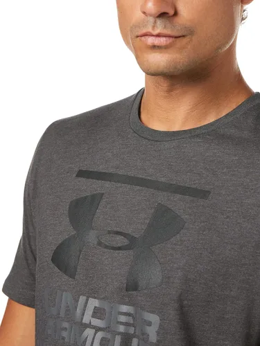 Vista 3 de Under Armour Camiseta de manga corta Global Foundation para hombre, Cabaña Cobalto Plaid