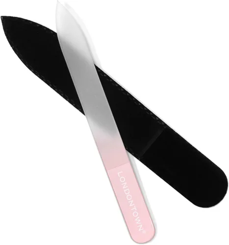 Vista 10 de LONDONTOWN Lima de uñas de vidrio negro, 0.48 onzas (paquete de 1)