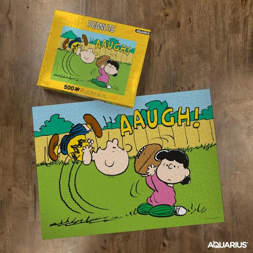 Vista 3 de AQUARIUS Peanuts Lucy Football - Rompecabezas de 500 piezas, sin deslumbramiento, ajuste de precisión, mercancía y coleccionables de Peanuts Snoopy