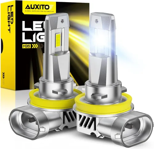 Vista 11 de AUXITO Bombillas LED H4 HeadIight 9003 HB2 de haz alto/bajo, 6500 K blanco frío, luces brillantes, Plug and Play, brillo elegante y futurista