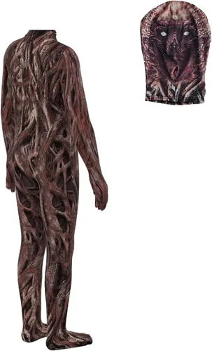 Vista 2 de Disfraz de Vecna de cosas aterradoras para niños disfraz de Halloween de terror y cosplay