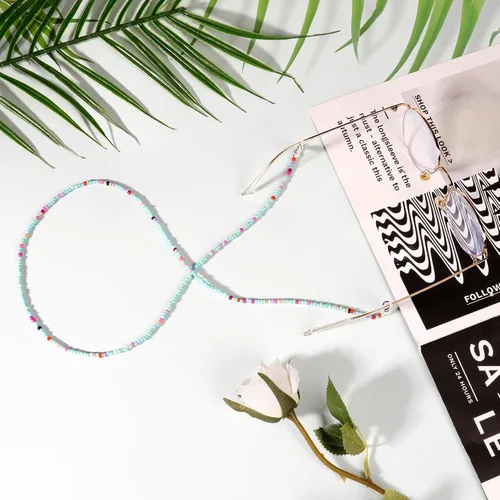Vista 5 de ONESING 4-10 Pcs Eyeglass Chains for Women Eyeglasses String Holder Glasses Strap Eyewear Chain Glasses Cord Lanyard Gift