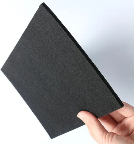 Vista 5 de Hojas de fieltro resistentes de 6" x 8" x 1/5" de grosor - 8 hojas (negro)
