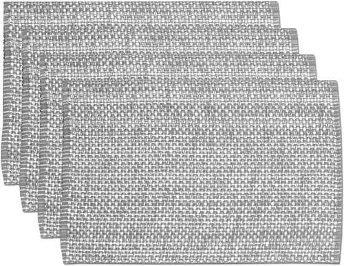 Vista 14 de Camino de mesa 100% algodón para mesas de comedor, rectangular, tejido de dos tonos, 72 x 13 pulgadas, suave y duradero, color negro (paquete de 1)