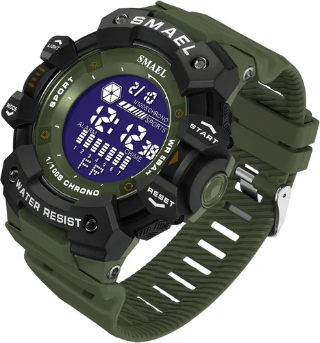 Vista 2 de SMAEL 8050 Digital Watch for Men Modern Style and Multifunctional Features Wirst Watch for Men's Fashion and Functionality