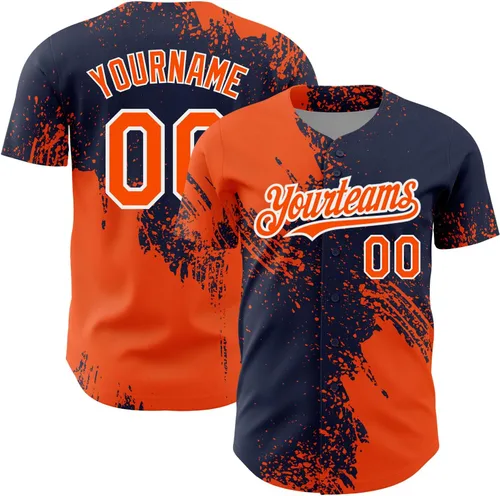Vista 41 de Camiseta de béisbol personalizada con patrón de cepillo de béisbol, camisas de béisbol personalizadas, uniforme deportivo, número de nombre cosido
