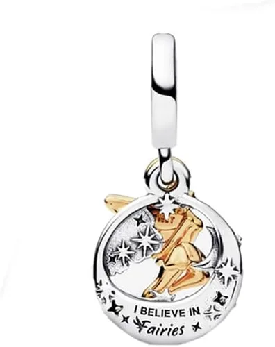 Vista 3 de Dijes de plata de ley 925 con circonita cúbica para mujer, pulseras y collares, Día de la Madre para mujer