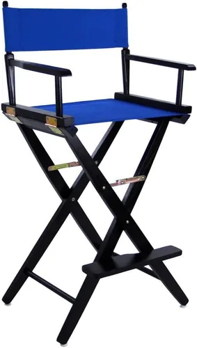Vista 17 de American Trails Silla de director extra ancha de 18.0 in, marco negro con lona negra premium