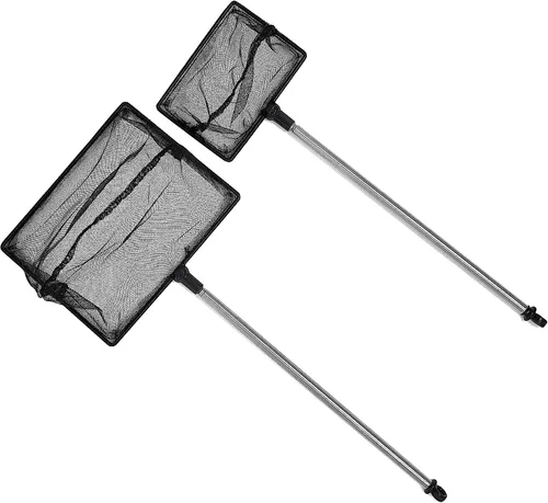 Vista 7 de Long Handle Fine Net Fish Tank Net – Retractable 24 inches