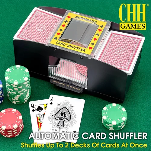 Vista 2 de CHH Barajador de cartas 2 Deck (#2609), negro