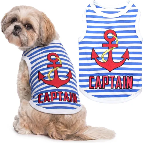 Vista 35 de Parisian Pet Camisa para perro – Camisas 100% algodón para perros pequeños – Chaleco negro sin mangas para cachorros – Ligero y transpirable Mejor