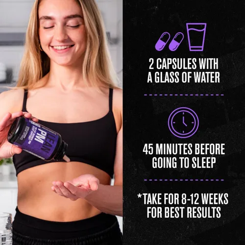 Vista 5 de Jacked Factory Lean PM - Quemador de grasa nocturno, suplemento de ayuda para dormir y supresor del apetito para hombres y mujeres, 60 píldoras