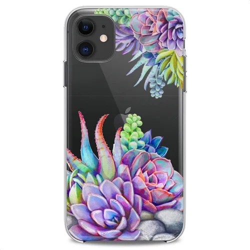 Vista 10 de Funda compatible con iPhone 14 13 Pro Max 12 Mini 11 Xs X 8 Plus Xr 7 SE 6s 5 Plant Floral Flowers Phone Teen Slim Boho Cute Girls Print Blue Design