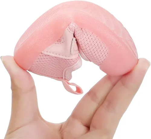 Vista 6 de Zapatos de bebé para niño y niña, zapatos de malla transpirable para caminar, suela de goma antideslizante, zapatos de cuna para primeros pasos