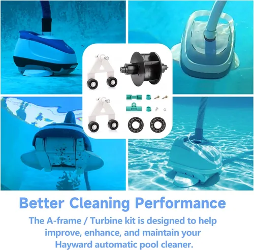 Vista 5 de Alocs AXV621DAT - Kits de turbina para aspiradora de piscina con marco A para Hayward Aquabug Navigator limpiadores automáticos de piscinas, kit