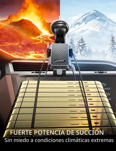 Vista 2 de JOYMASS Cargador inalámbrico de coche, soportes de teléfono para tu automóvil, soporte de teléfono de sujeción automática de 15 W, accesorios