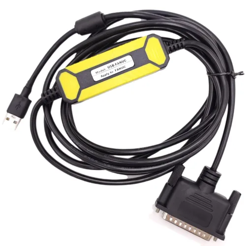 Vista 2 de Cable de programación CNC USB-FANUC, transferencia de datos RS232 Convertir DB25 Pin Cable de descarga para CNC Fanuc