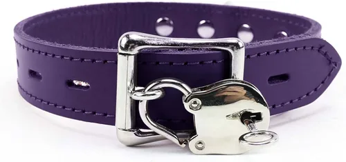 Vista 2 de Atlas I Collar Lambskin Latigo Leather Handmade O-Ring Leather Collar