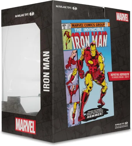 Vista 9 de McFarlane Toys - Figura posada a escala 1:10 de Marvel Iron Man con escena (The Invincible Iron Man #126)