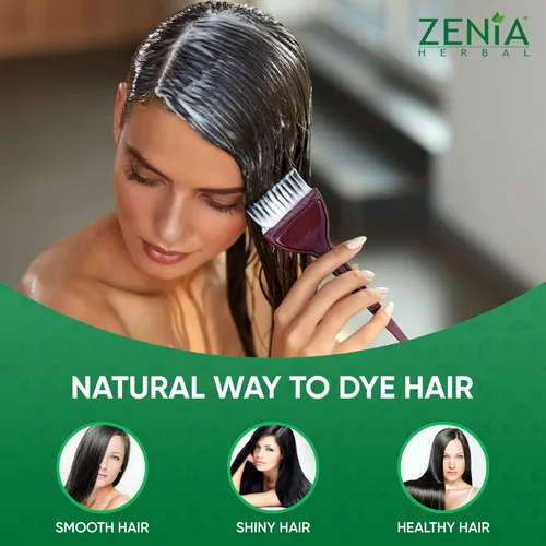 Vista 4 de Zenia 100% Pure Neutral Henna Powder (Cassia Obovata) 100g Colorless Henna for Hair Natural Hair Conditioner for Silky, Soft & Shiny Hair