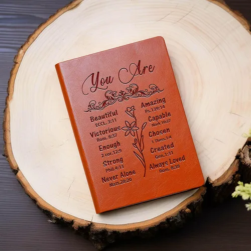 Vista 6 de JOHSBYD Regalos cristianos, cuaderno de cuero, versículo de la Biblia, cuaderno de escritura religiosa para mujeres y hombres, regalo cristiano