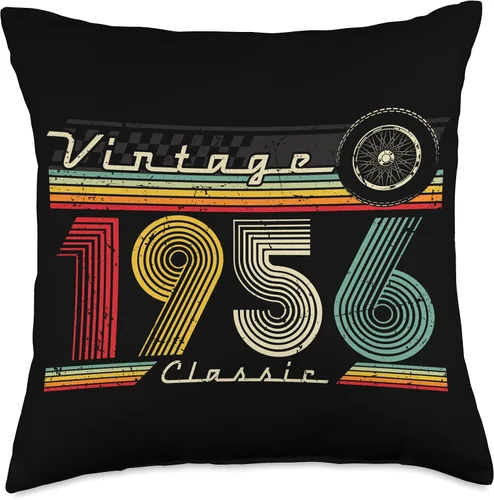 Vista 4 de 1956 vintage birthday retro Limited Edition men woman gift Throw Pillow