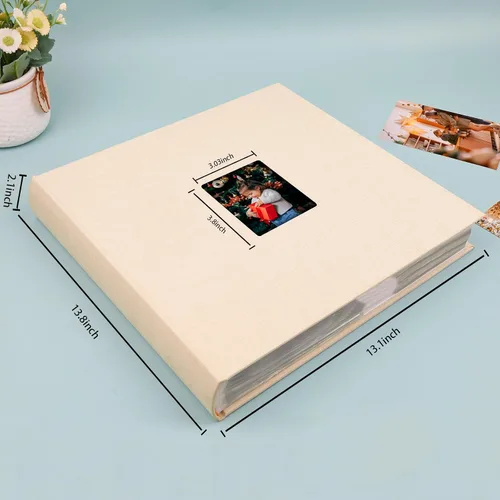 Vista 7 de Álbum de fotos de 600 bolsillos 4x6 con espacio para escribir, álbum de fotos de gran capacidad 4x6 que contiene 600 fotos horizontales