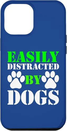 Vista 26 de Easily Distracted by Dogs for Puppy Dog Lover Funny Dog Paw Case for iPhone 16