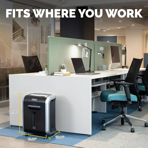 Vista 6 de Fellowes - Trituradora de papel Powershred 79Ci 100 % a prueba de atascos; trituradora de corte transversal de trabajo medio con capacidad para 16
