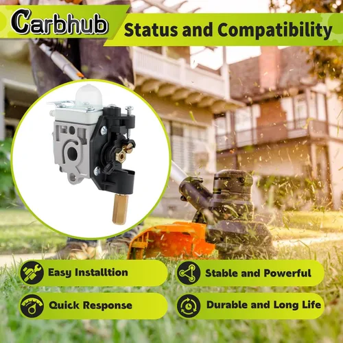 Vista 2 de Carbhub Carburador con bobina de encendido para Echo SRM 210 SRM-230 SRM211 GT200 HC150 HC151 PE200 PE201 PPF210 PPF211 Número de repuesto ZAMA