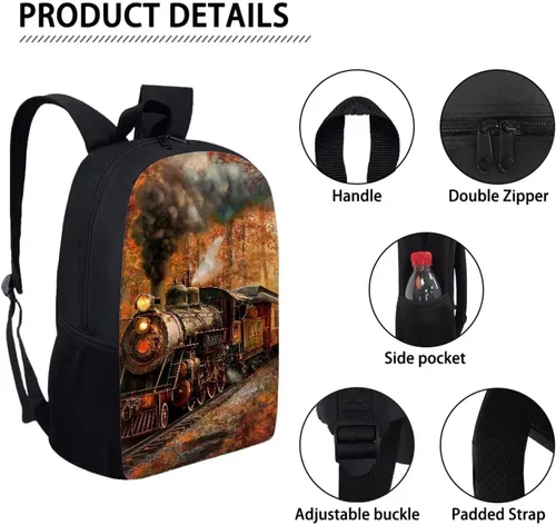Vista 116 de HUGS IDEA Los animales frescos 3D niños escuela libro bolsa niños impresión mochilas, Baloncesto, Moderno