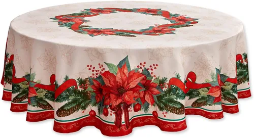Vista 11 de YiHomer Cinta de Pascua de tela estampada para Navidad, vacaciones de invierno, Navidad, camino de mesa, 14 x 72 pulgadas