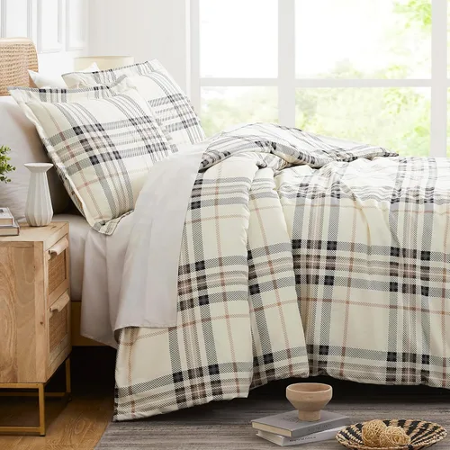 Vista 33 de Southshore Fine Linens - Juego de fundas para edredón de gran tamaño, 3 piezas 22 - Boho Paisley Azul Ceniza