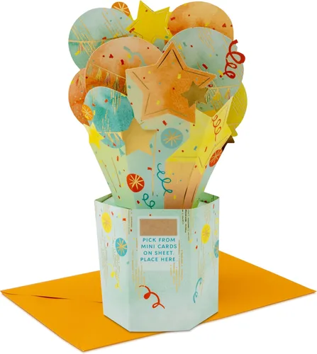Vista 7 de Hallmark Paper Wonder - Tarjeta de cumpleaños, tarjeta de agradecimiento, tarjeta de motivo, tarjeta para todas las ocasiones (piña)