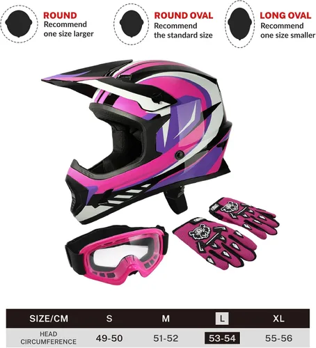 Vista 76 de SLMOTO - Casco DOT para niños y jóvenes, casco de motocross para todoterreno y calle, casco de motocicleta, casco de bicicleta de tierra, motocross