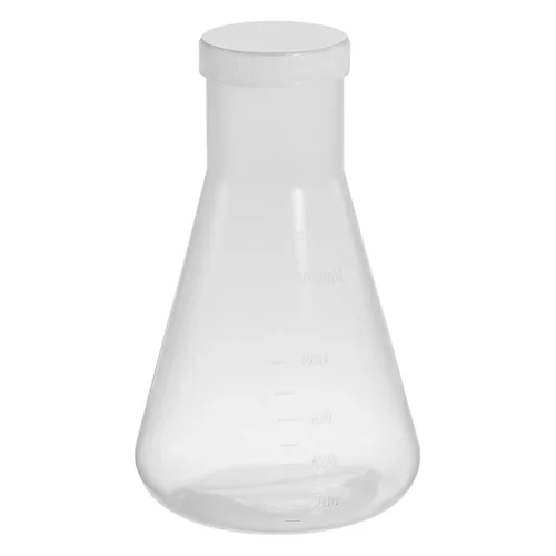 Vista 9 de PATIKIL Erlenmeyer - Frasco de plástico de 1.7 fl oz con tapas de rosca, 1 paquete de frasco cónico de boca estrecha para laboratorio, transparente