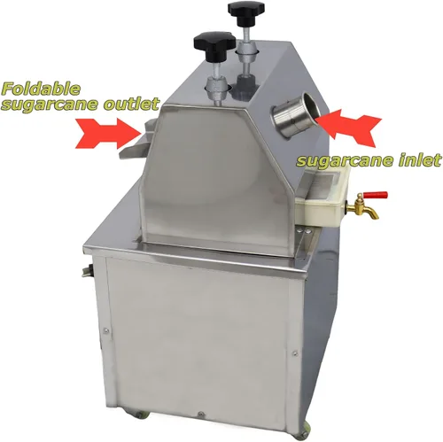 Vista 8 de INTSUPERMAI Prensa comercial de caña de azúcar, máquina exprimidora de caña de azúcar, extractor de jugo de caña de azúcar, 110 V, exprimidor