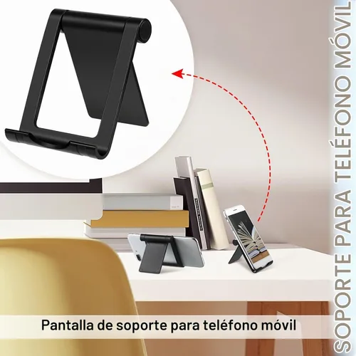 Vista 2 de Fabbay - Soporte para teléfono (40 unidades), compatible con teléfonos Negro