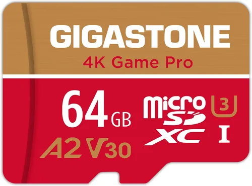 Vista 10 de Recuperación de datos de 5 años: tarjeta micro SD GIGASTONE de 64 GB, cámara Pro MAX, compatible con Gopro, Dash Cam, DJI, Drone, cámara