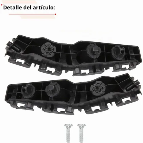 Vista 4 de RLB-HILON Soporte de parachoques delantero compatible con Jeep Compass 2011 2012 2013 2014 2015 2016 2017 año, para 5182596AC 5182597AC