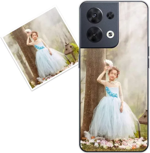 Vista 65 de Funda personalizada compatible con Oppo A1 Pro, fundas de teléfono personalizadas con imagen de foto, imagen de texto, cubierta transparente
