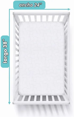 Vista 3 de American Baby Company Protector de colchón impermeable para cuna pequeña de Blanco - 1 paquete