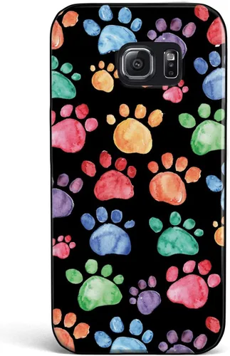 Vista 22 de Inspired Cases - Funda con textura 3D para iPhone Xs Max - Funda protectora de goma para Apple iPhone Xs Max - Estampado de huellas de acuarela