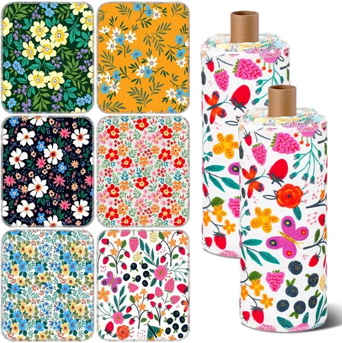 Vista 20 de Redbaker 6 Piezas Rollos de Toallas de Papel Reutilizables Toallas de Cocina a Granel Lavables Sin Papel Paños de Algodón Servilletas de Mano