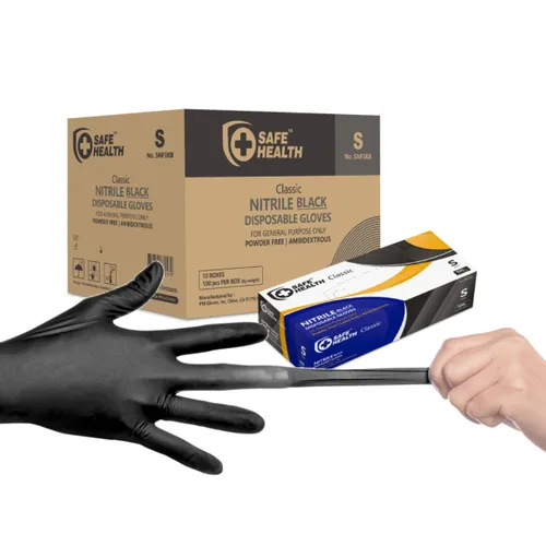 Vista 15 de SAFE HEALTH Guantes desechables industriales de nitrilo, caja grande de 3.5 mil, sin polvo, sin látex, salón de belleza, estudio de uñas, reparación